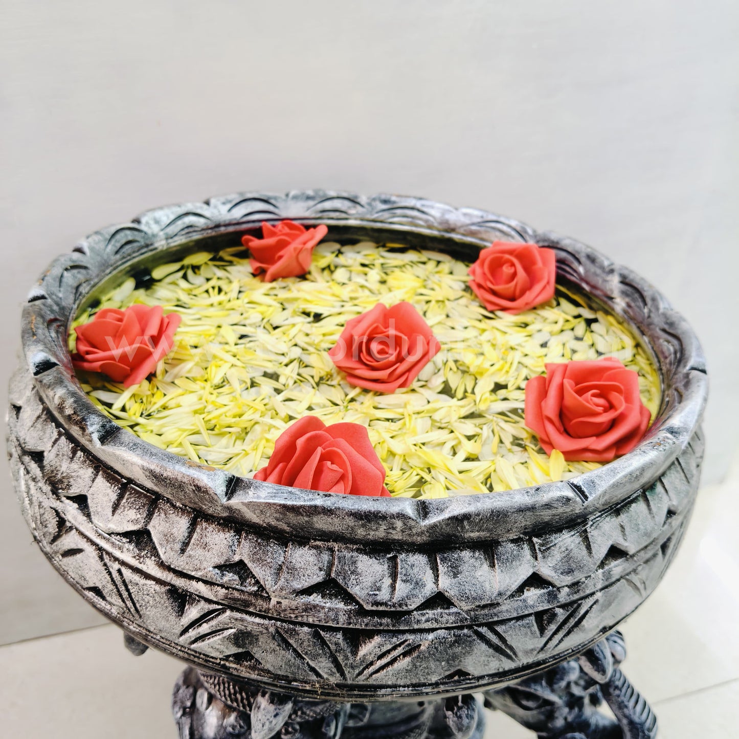 Handcrafted clay Urili and stand - CU2