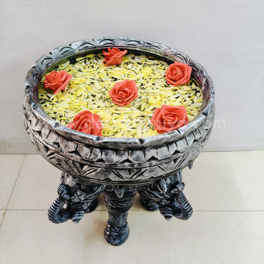 Handcrafted clay Urili and stand - CU2