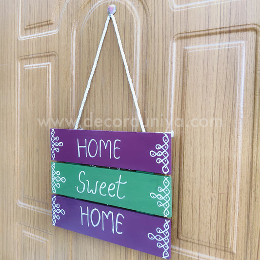 Wooden Quotes Wall Hangings | Home Sweet Home - HSH6