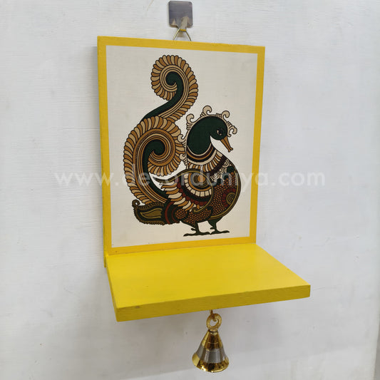 Wooden Kolam Wall Shelf, Vilakku Madam -  VMB9