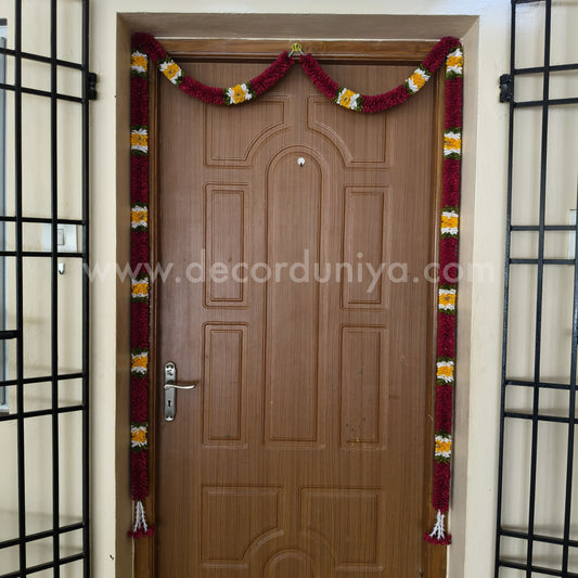 Fabric Flower Thoranam - PFT06 - Pack of 2 pcs