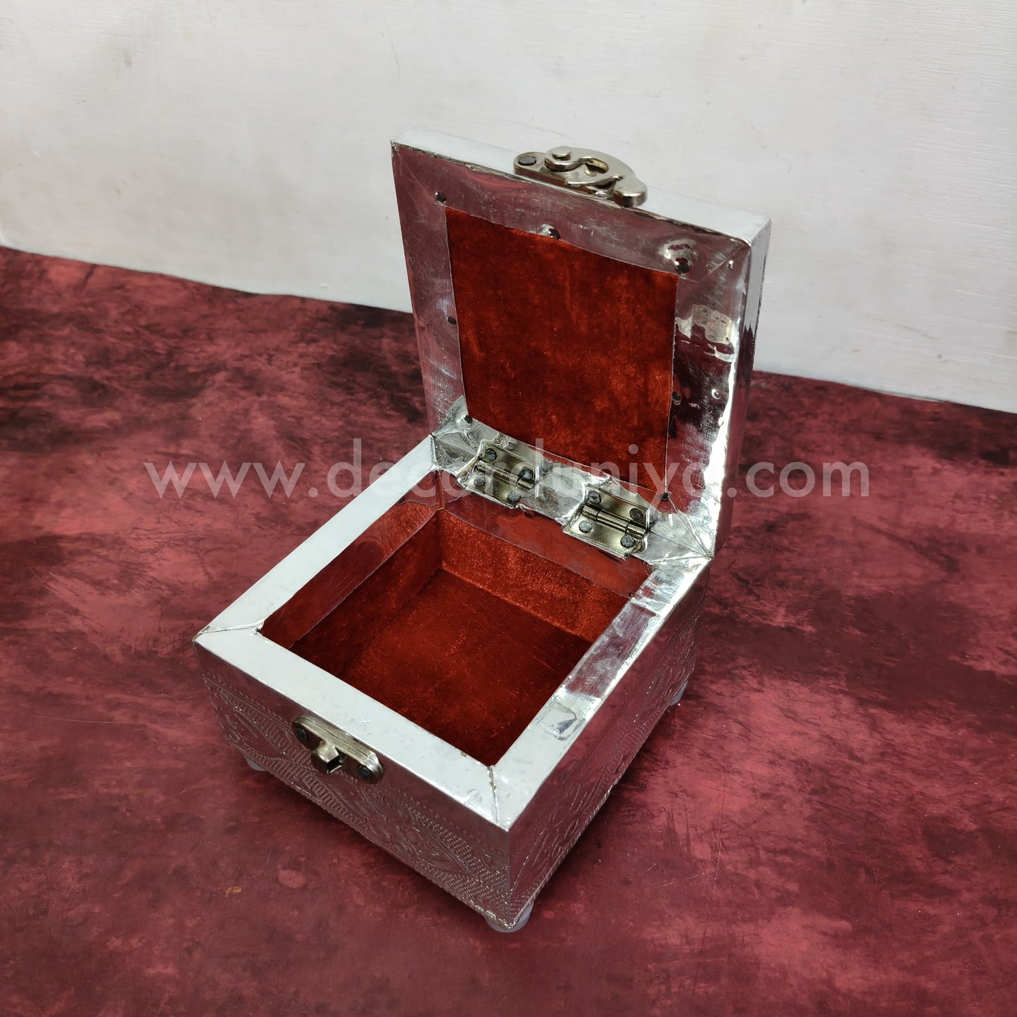 Meenkari Wooden Jewel Box - MN129
