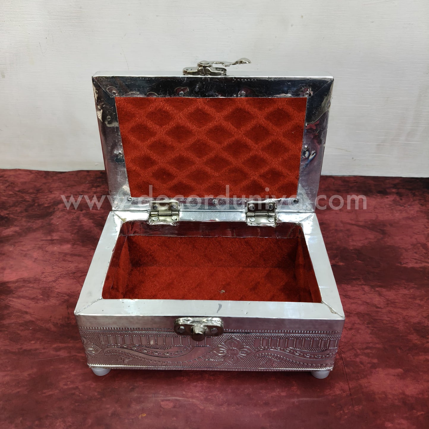 Meenkari Wooden Jewel Box - MN130