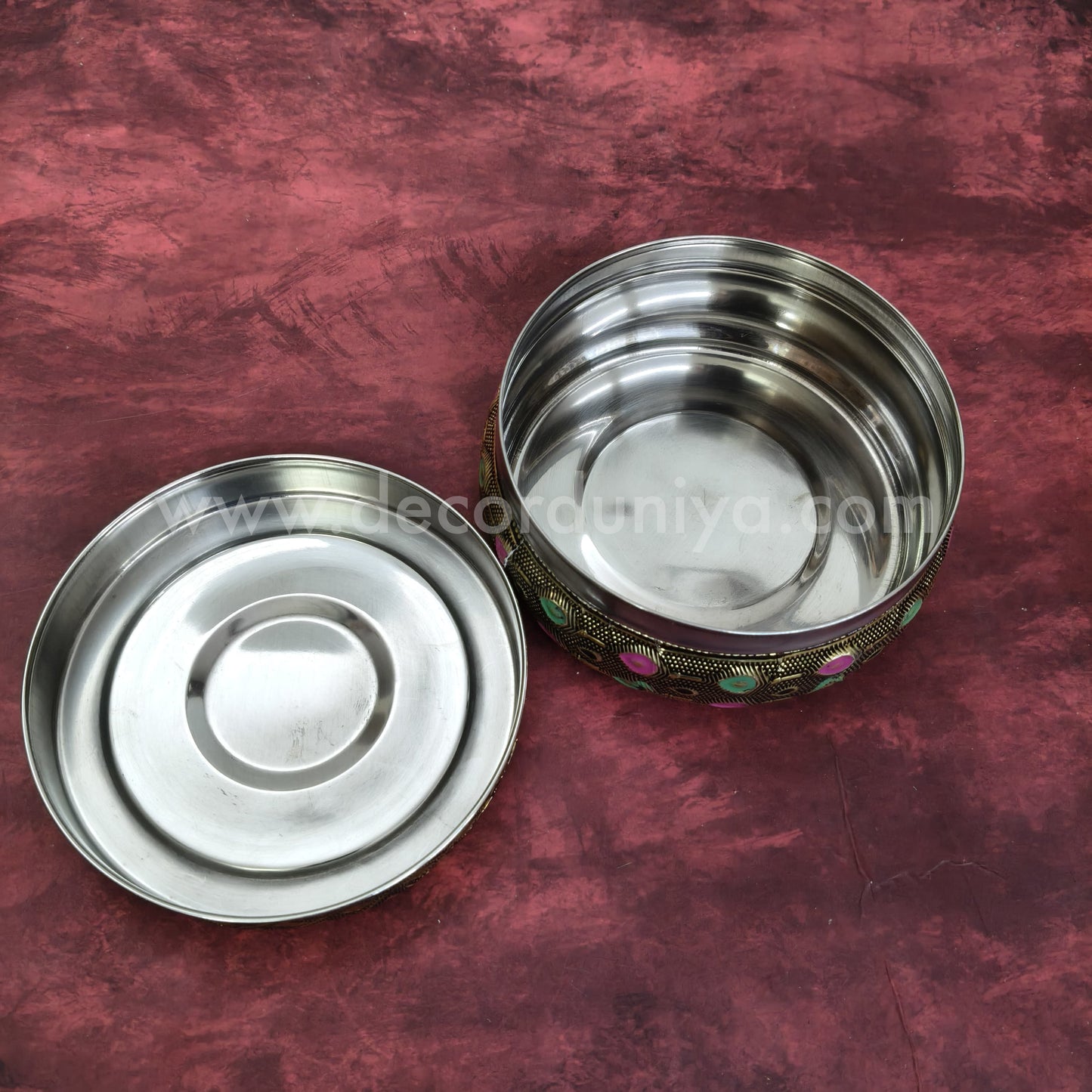 Meenakari Poori Box - MN134