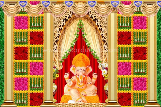 Pooja Backdrop - BD3