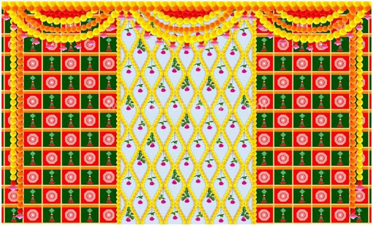 Pooja Backdrop - BD8