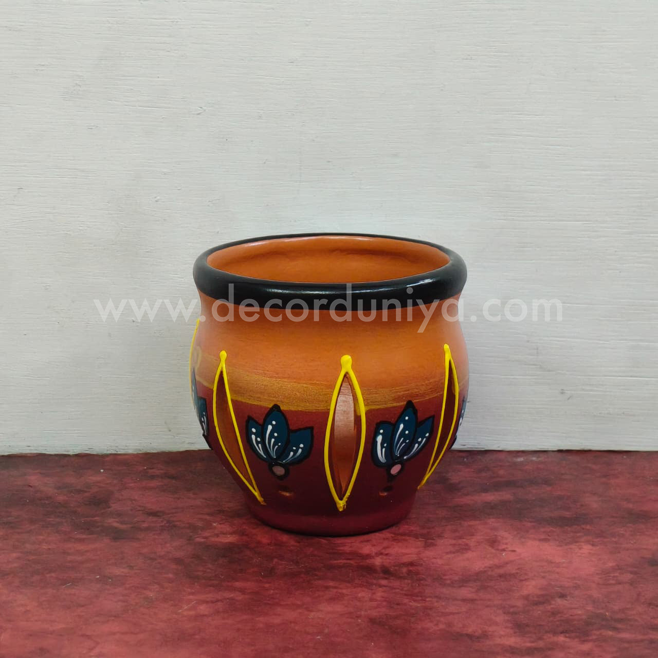 Hand Crafted T Light Holder | 1 Pc | Vilakku Holder | Candle Holder - VSF108
