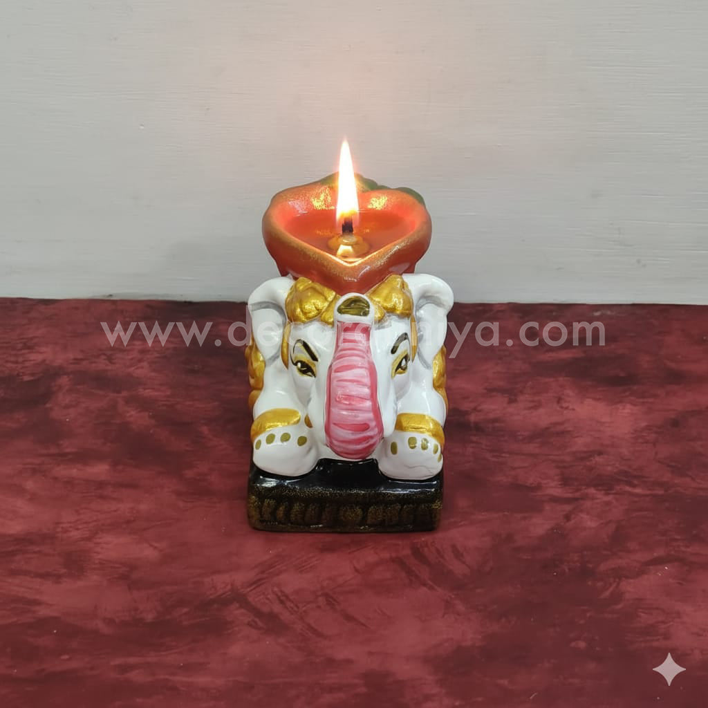 Hand Crafted Elephant Agal Vilakku - VSF103