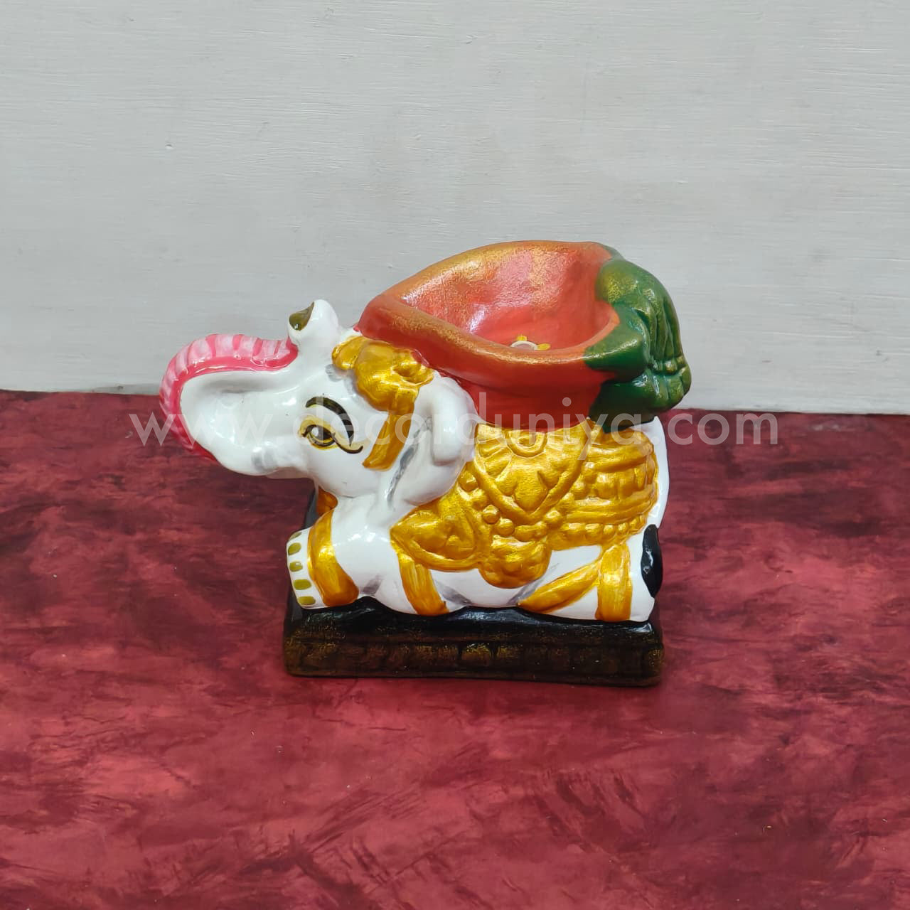 Hand Crafted Elephant Agal Vilakku - VSF103