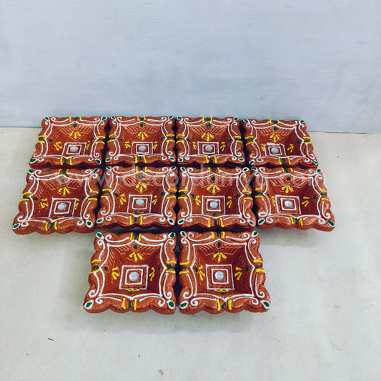 Clay Agal Vilakku Diya - OCT6- Set of 10 Nos