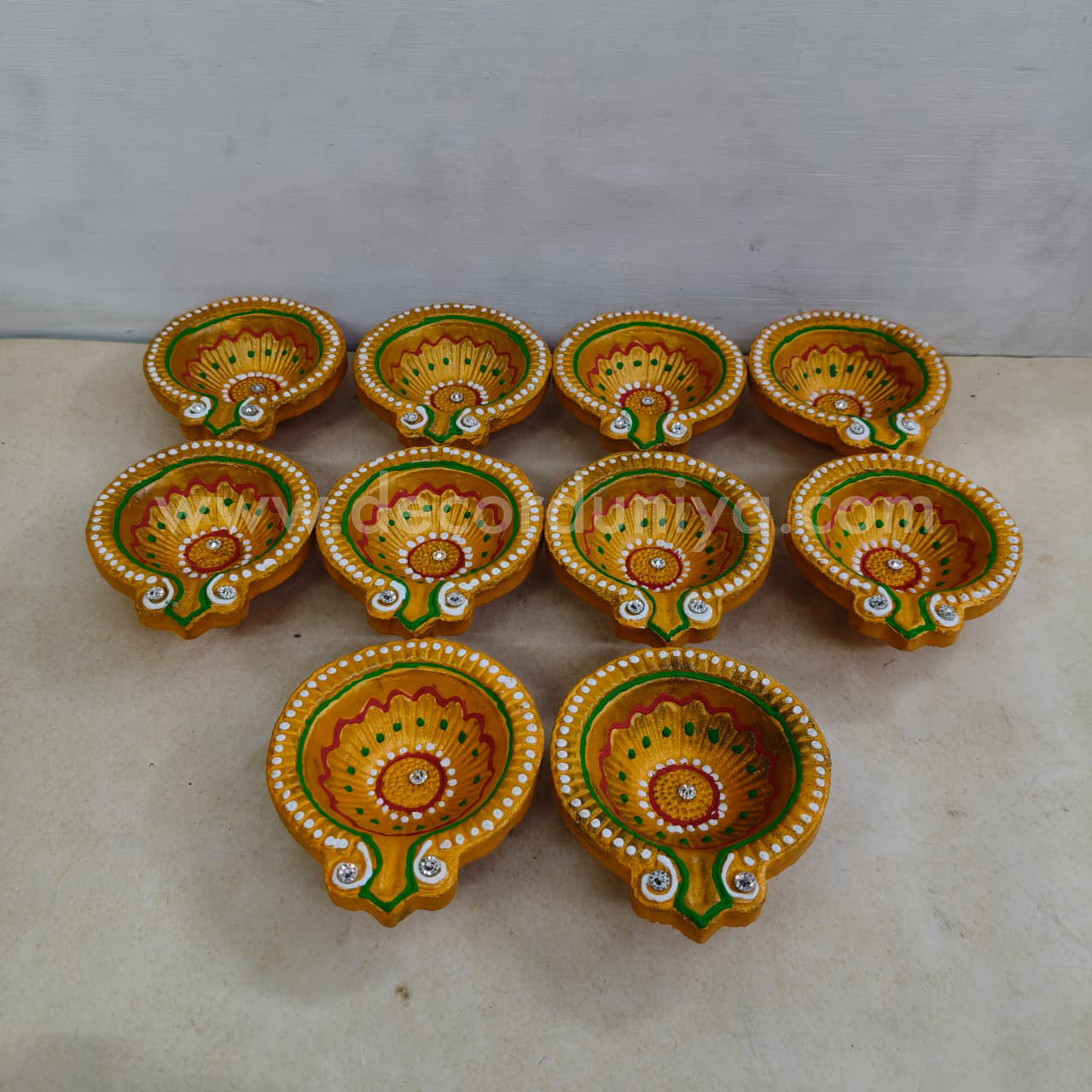 Clay Agal Vilakku Diya - OCT10- Set of 10 Nos