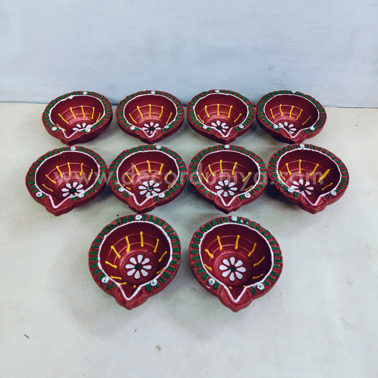 Clay Agal Vilakku Diya - OCT8- Set of 10 Nos