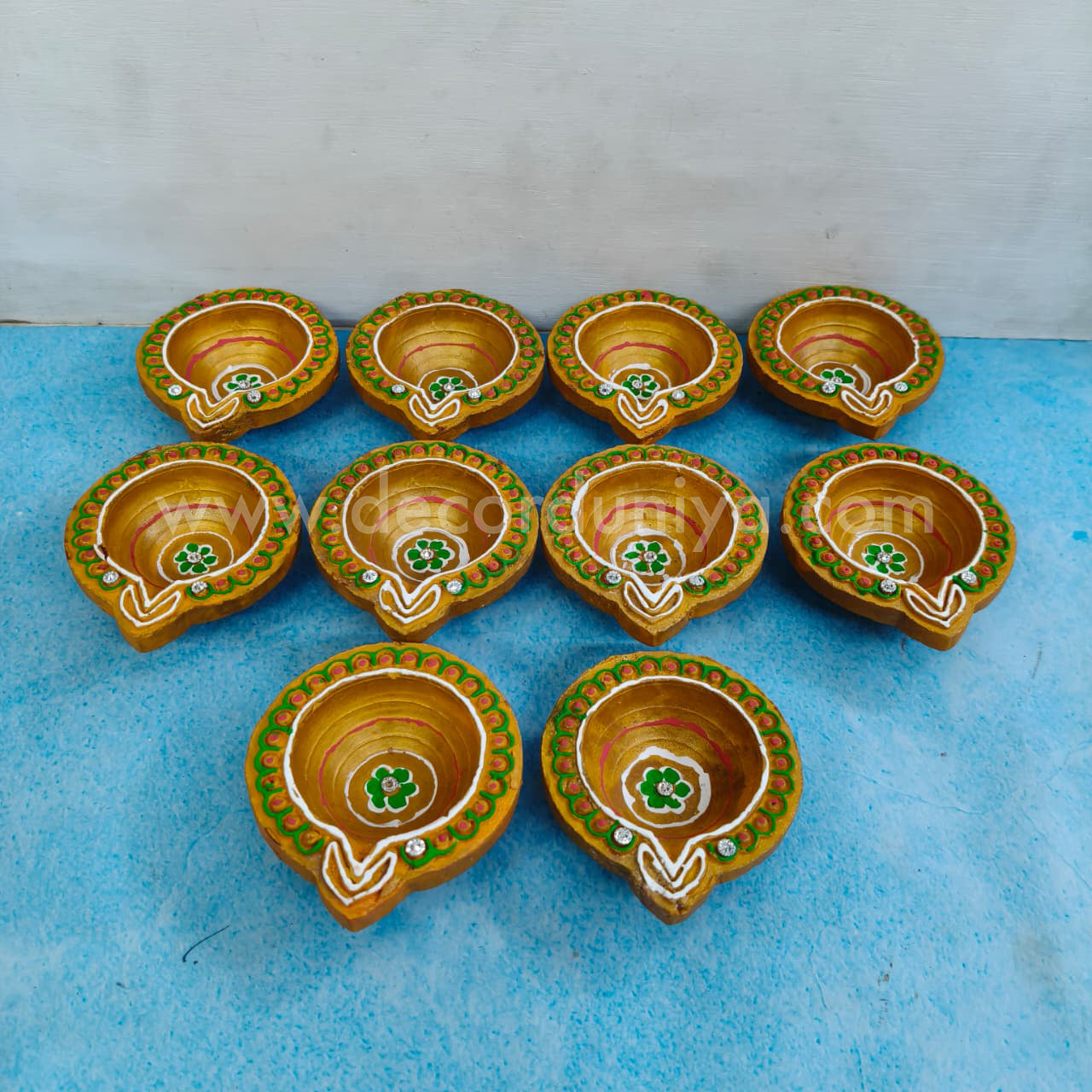Clay Agal Vilakku Diya - OCT11- Set of 10 Nos