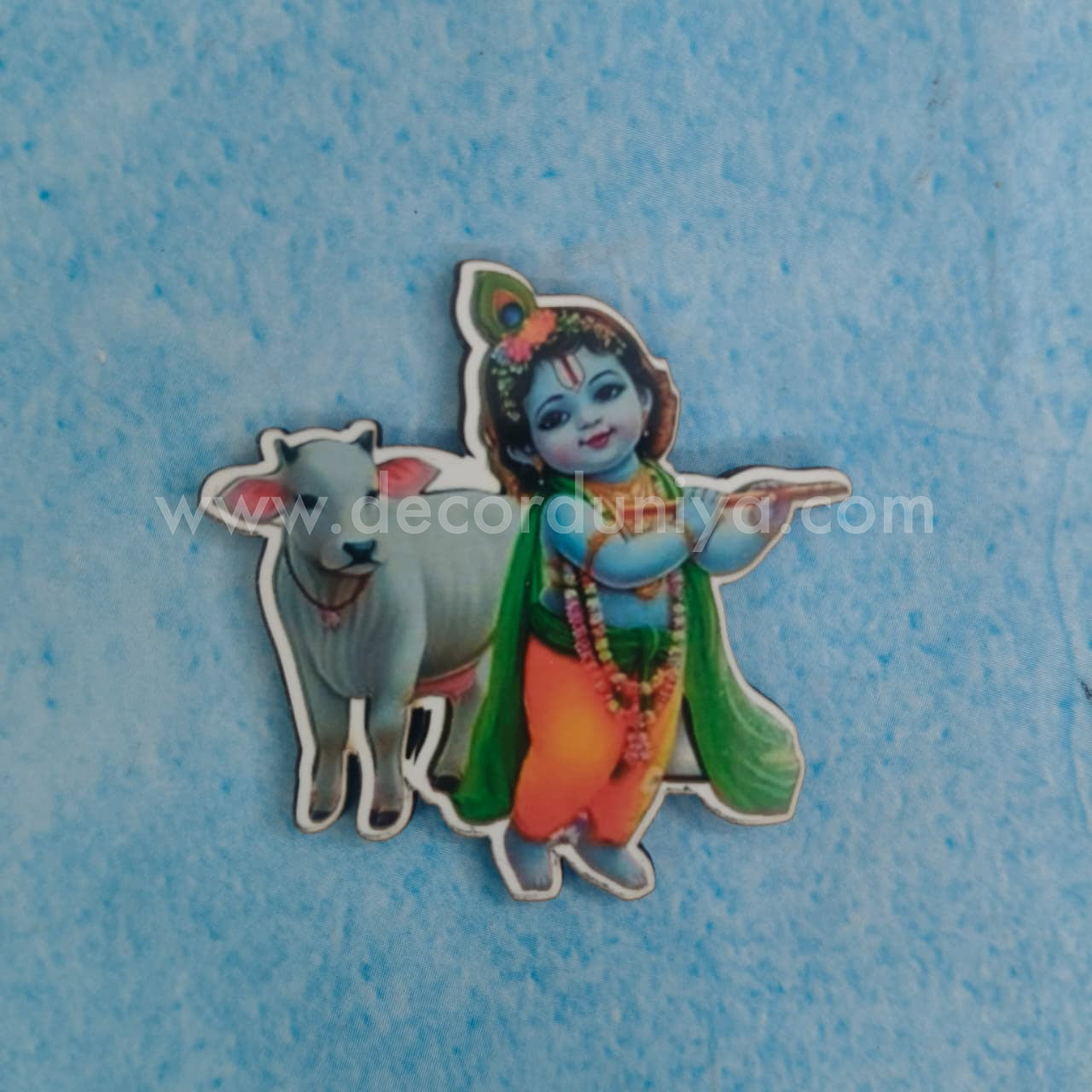 Fridge Magnet - MDF - Cow Krishna - FM129