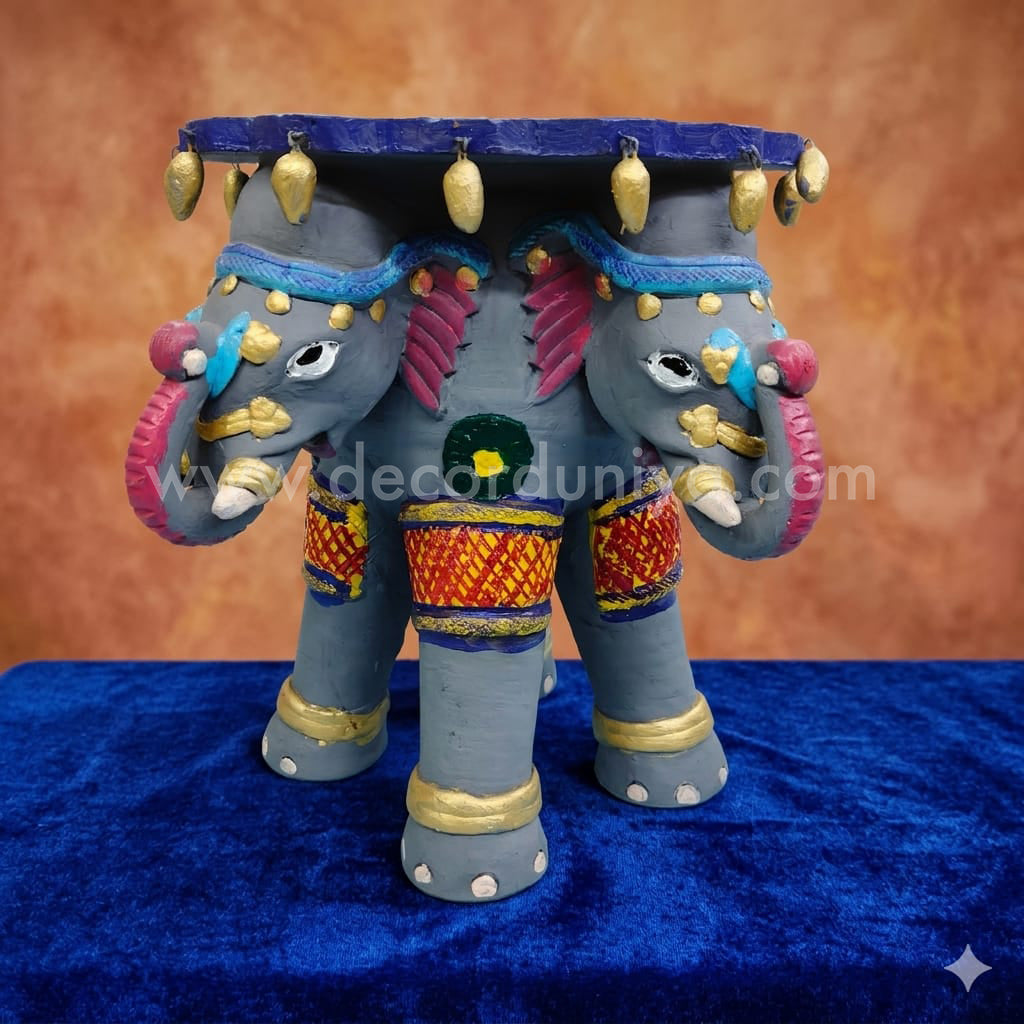 Hand Painted Elephant Urili Stand - ES53