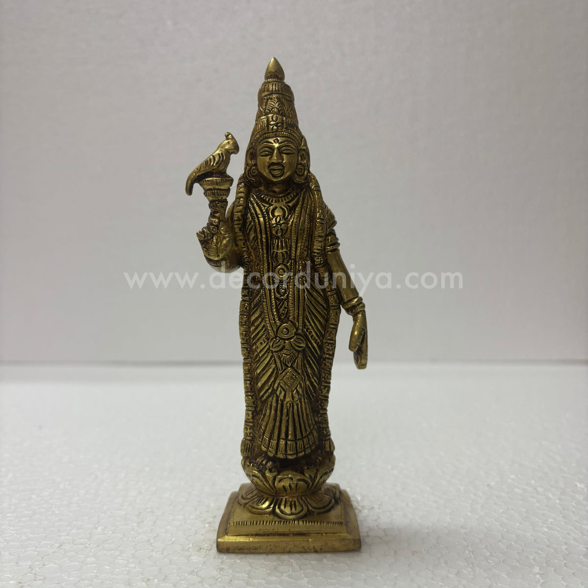 Goddess Meenakshi | Meenakshi Amman Brass Idol | Decor Duniya Brass Idols | Pooja & Home Décor – RBN18
