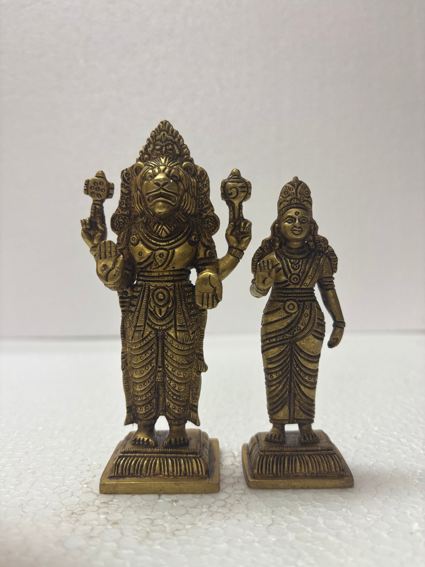 Lakshmi Narasimha Brass Idol | Decor Duniya Brass Idols | Pooja & Home Décor – RBN28