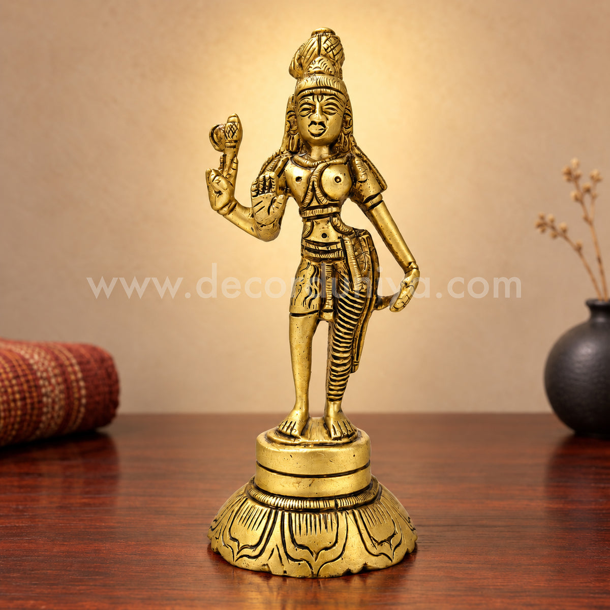 Ardhanareeswarar | Shiva Parvati Brass Idol | Decor Duniya Brass Idols | Pooja & Home Décor – RBN29