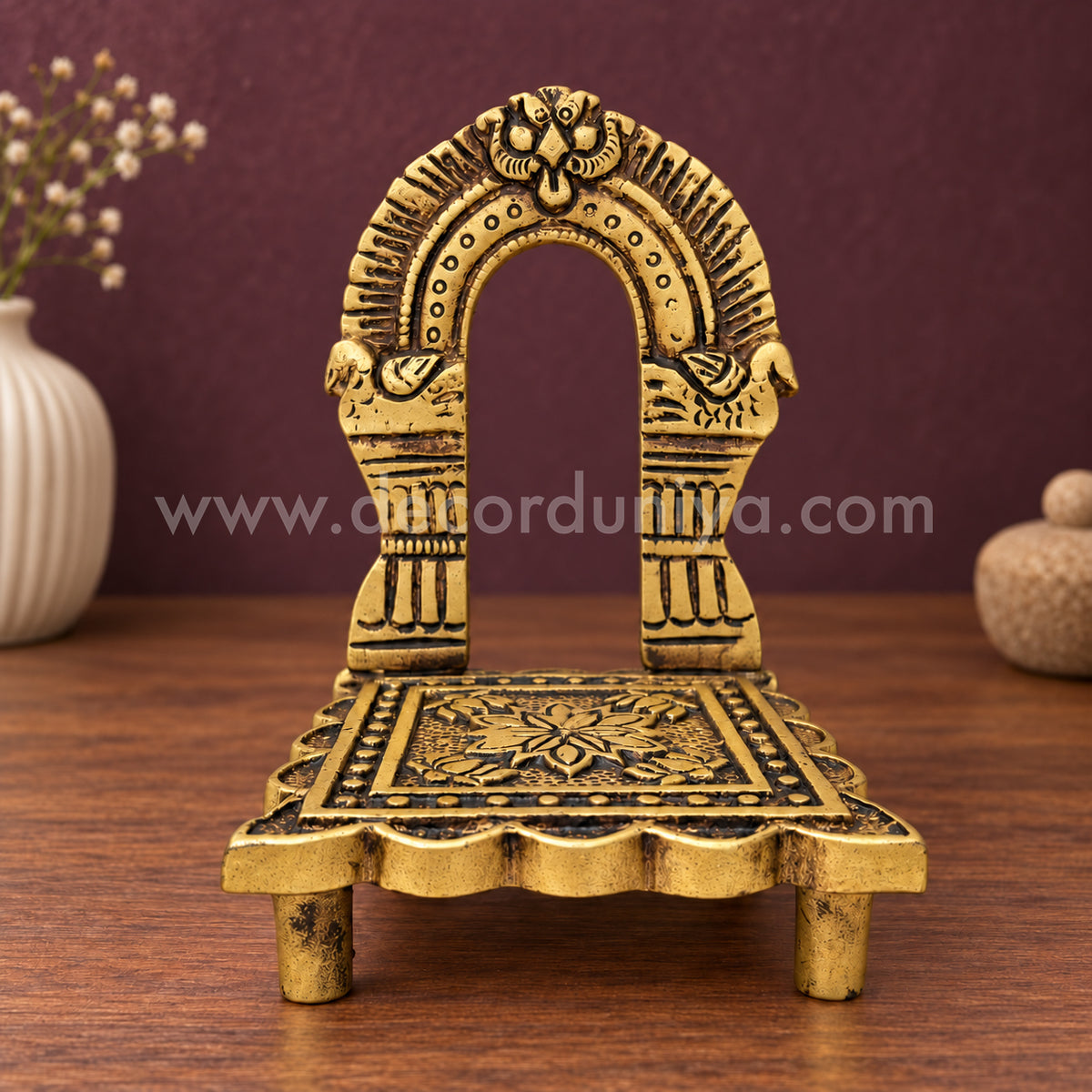 Brass Peetam | Pooja Pedestal Brass Stand | Decor Duniya Brass Idols | Pooja & Home Décor – RBN31