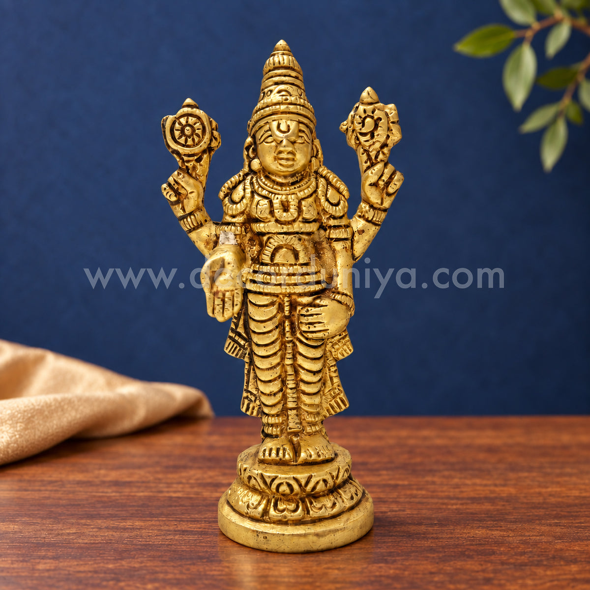 Lord Perumal | Venkateswara Balaji Brass Idol | Decor Duniya Brass Idols | Pooja & Home Décor – RBN38