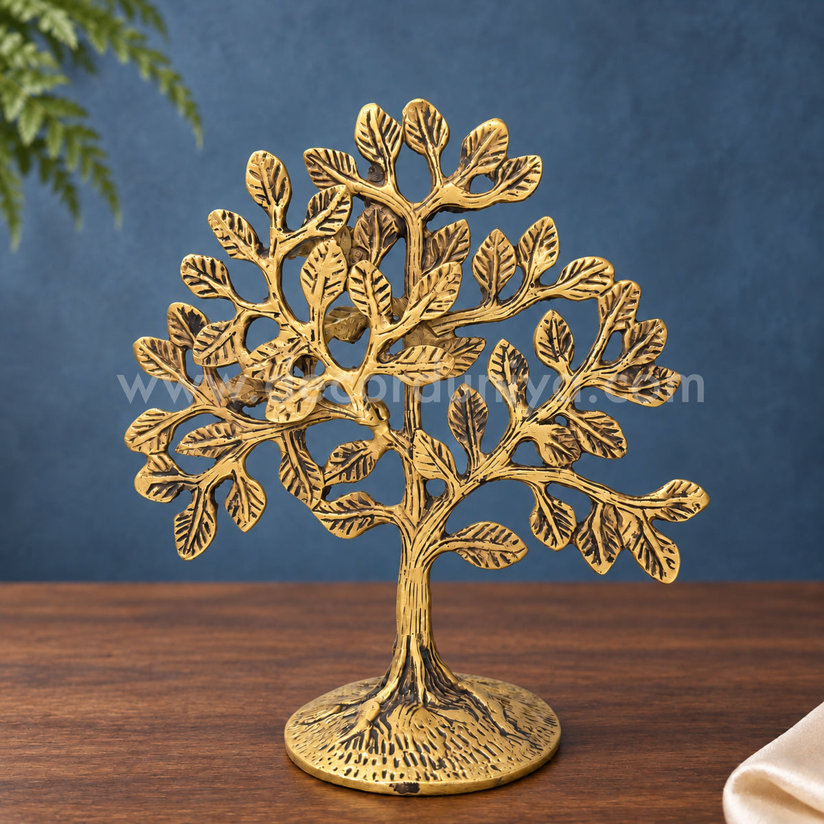 Kalpavriksha Tree | Divine Wish-Fulfilling Tree Brass Idol | Decor Duniya Brass Idols | Pooja & Home Décor – RBN47