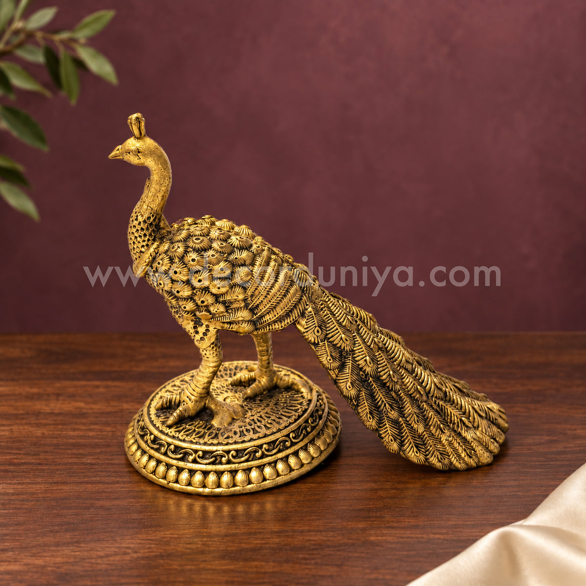 Peacock | Mayil Brass Idol | Decor Duniya Brass Idols | Pooja & Home Décor – RBN63