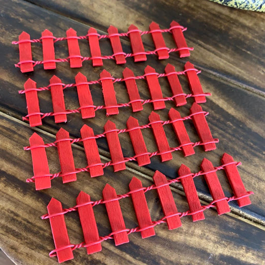 Miniature Red Fence - M01
