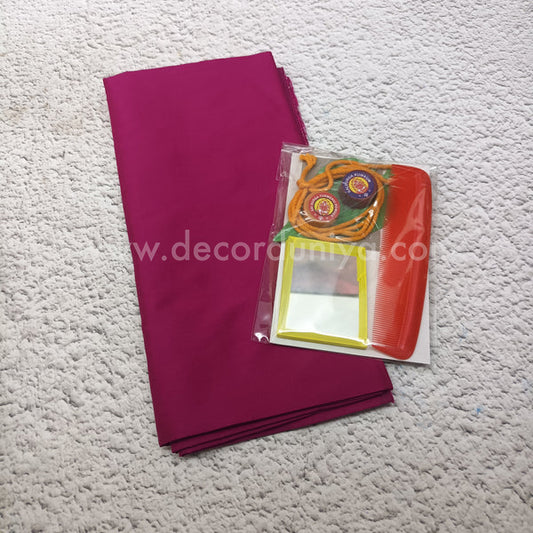 Silk Cotton Blouse Bit Combo with Sumangali Set | Return Gift Combo - RGC3