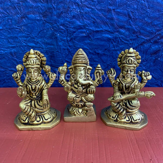 Lakshmi Ganesha Saraswathi set  - SB6-c