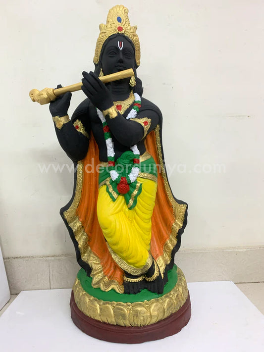 Sri Krishna Handcrafted Clay with Color - SKC02