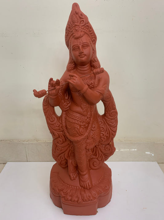 Sri Krishna Handcrafted Clay with Natural - SKT03