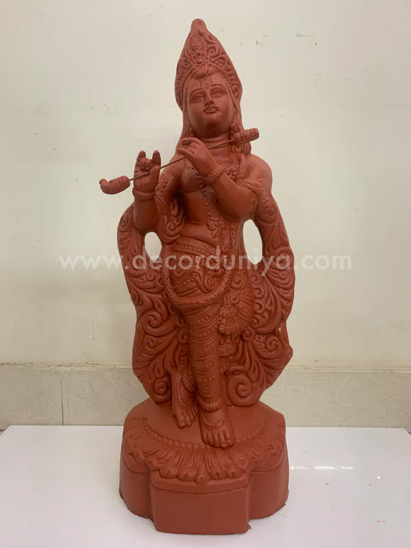 Sri Krishna Handcrafted Clay with Natural - SKT03