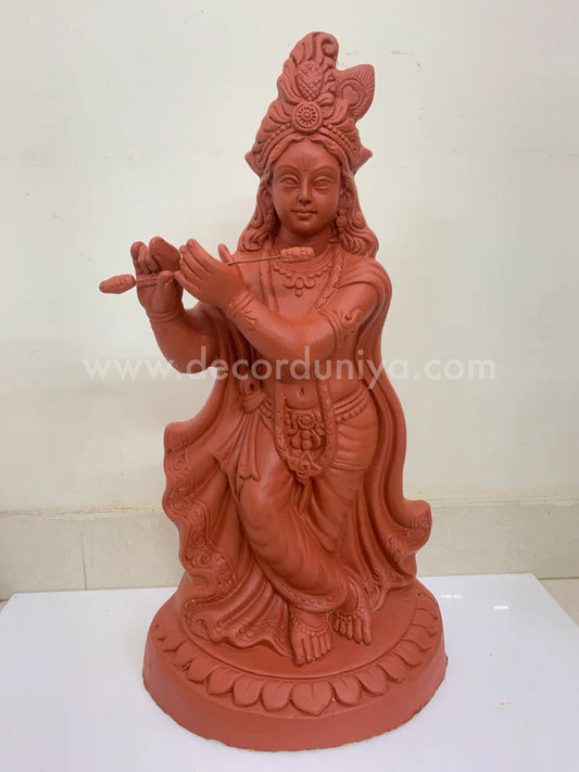 Sri Krishna Handcrafted Clay with Natural - SKT06