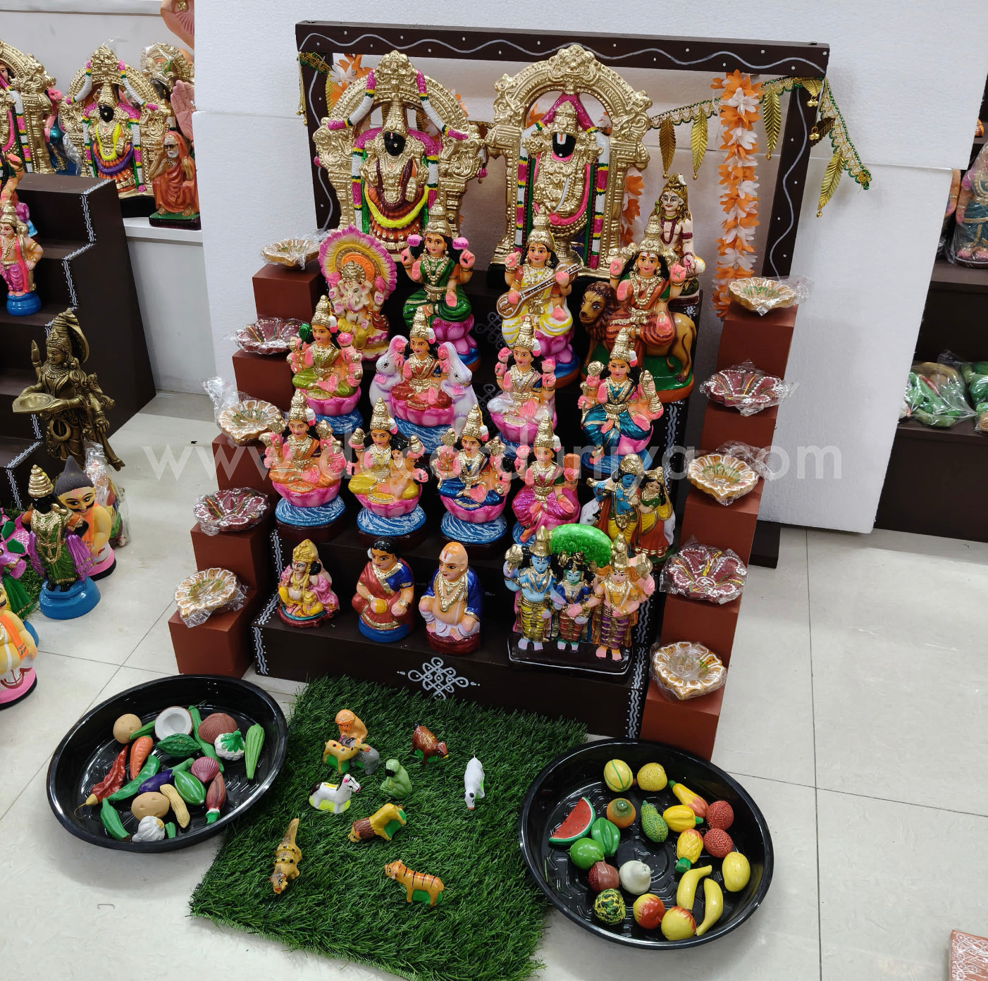 5 Step Clay Dolls Golu - Entire Set - CG110