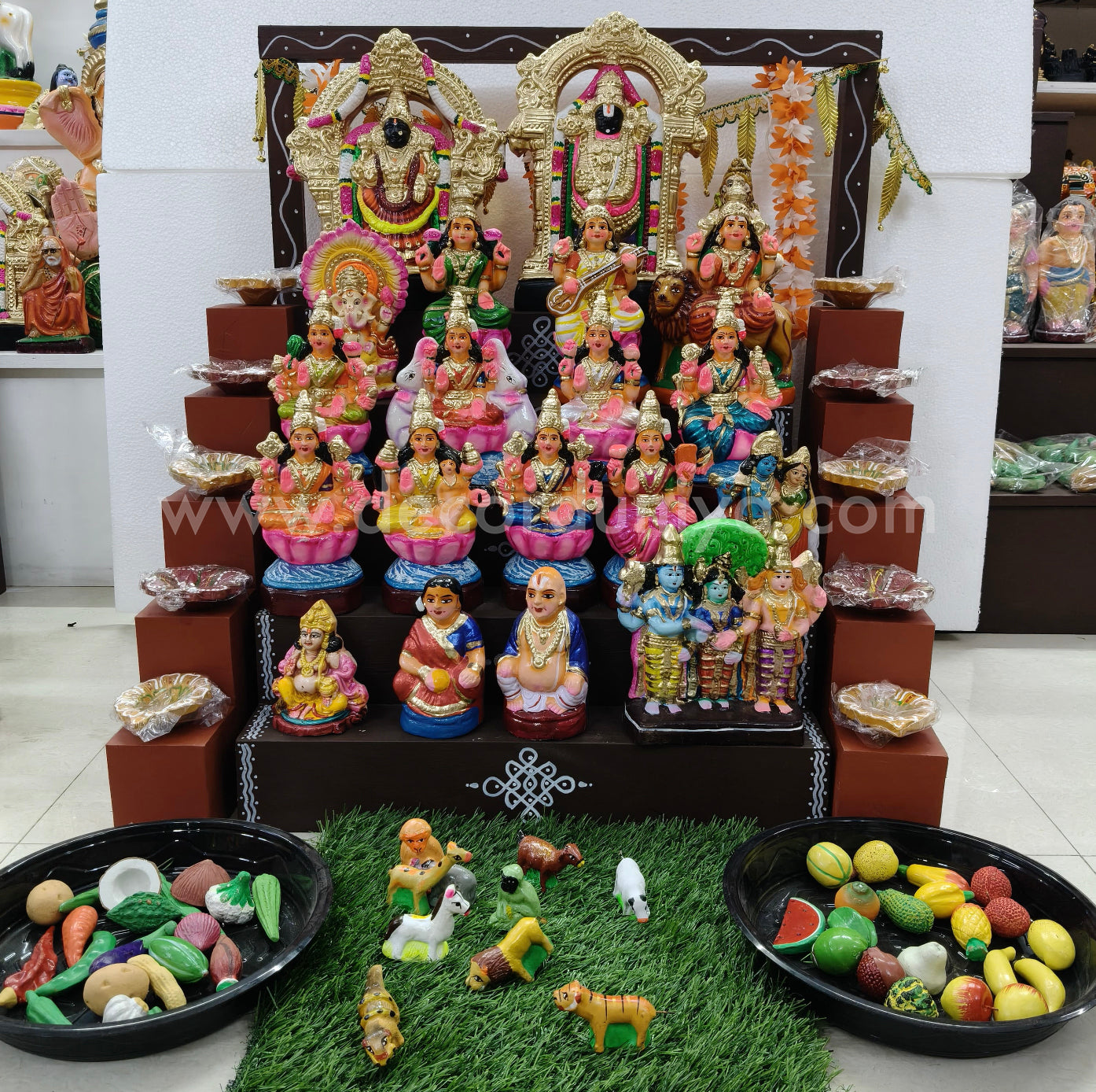 5 Step Clay Dolls Golu - Entire Set - CG110
