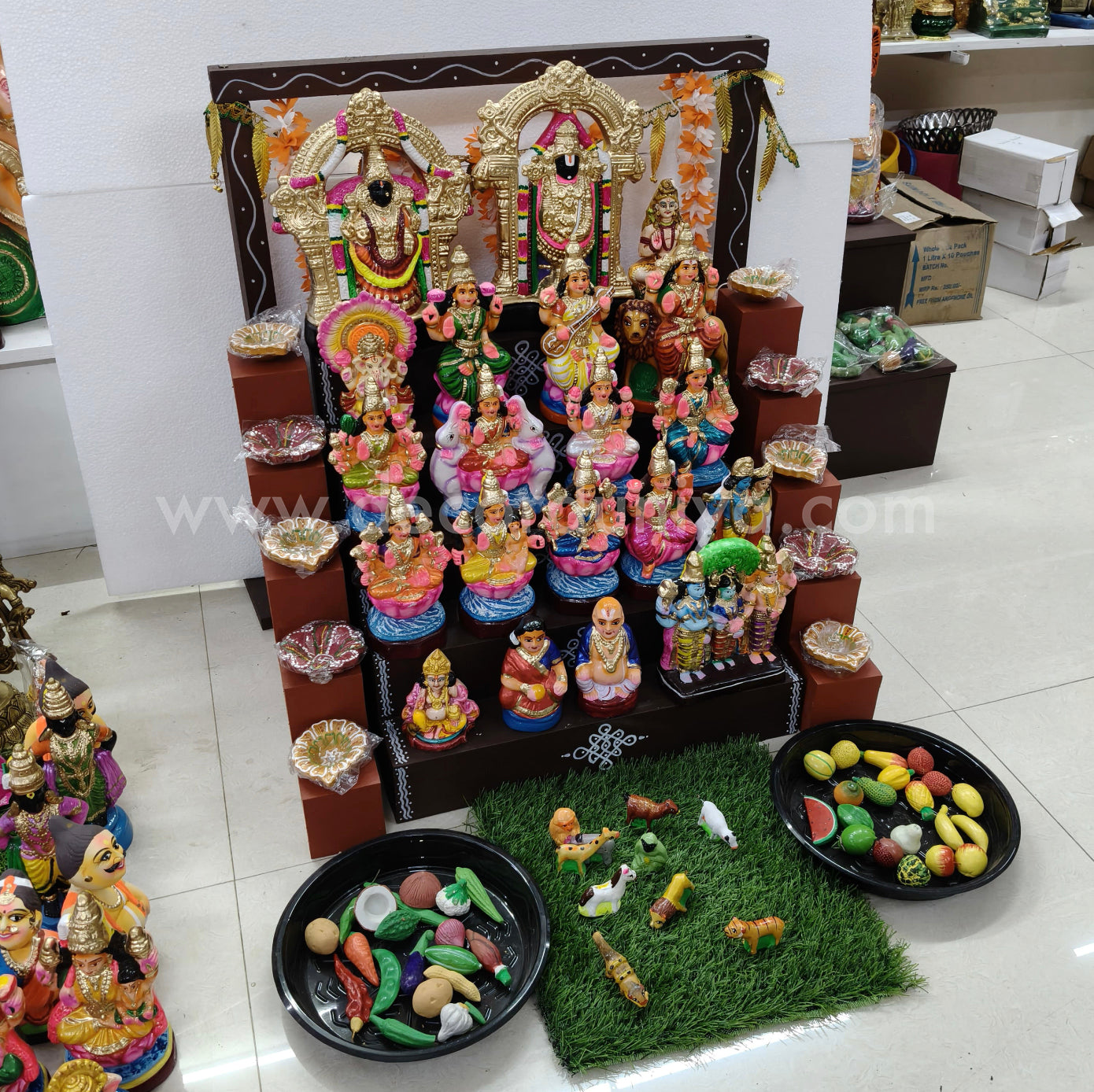 5 Step Clay Dolls Golu - Entire Set - CG110