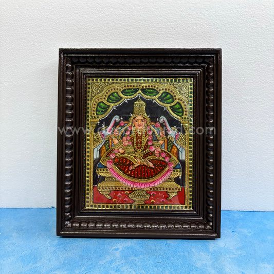 Tanjore Painting | GajaLakshmi | Chettinad Frame | - Gold Foil  - TPM115