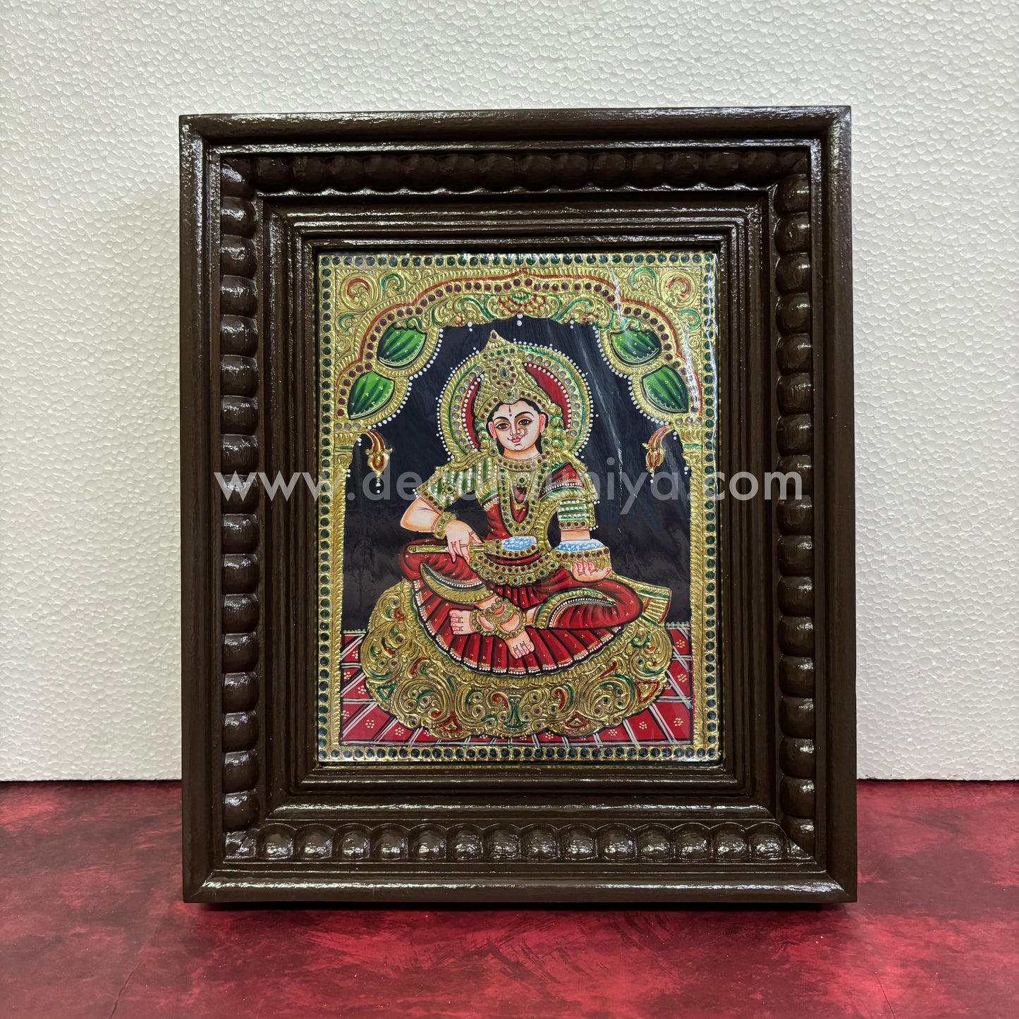Tanjore Painting | Annapoorani | Chettinad Frame | - Flat Gold Foil - TPM143