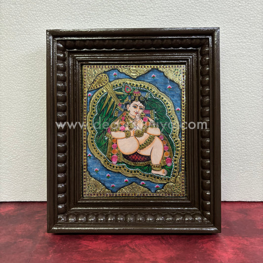 Tanjore Painting | Krishna | Kannan | Chettinad Frame | - Gold Foil  - TPM154