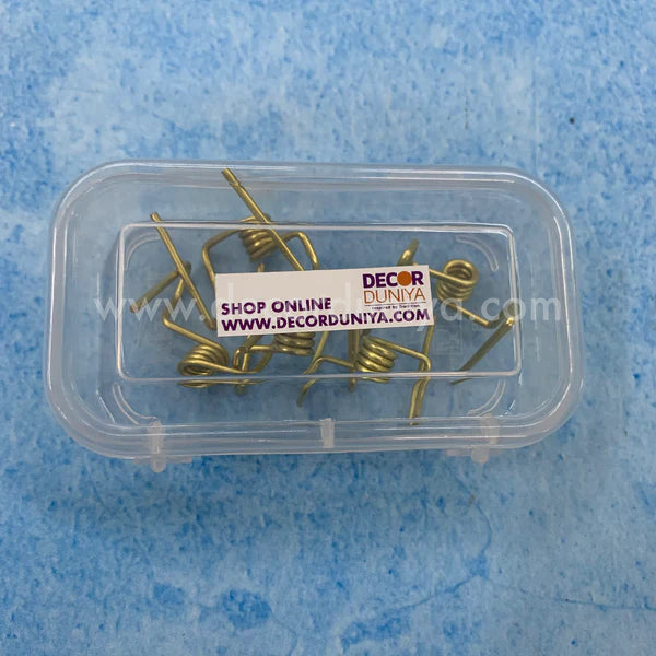 Brass Thiri Stand for Kuthu Vilakku - Wick Holder set of 5 pcs - TW04-c