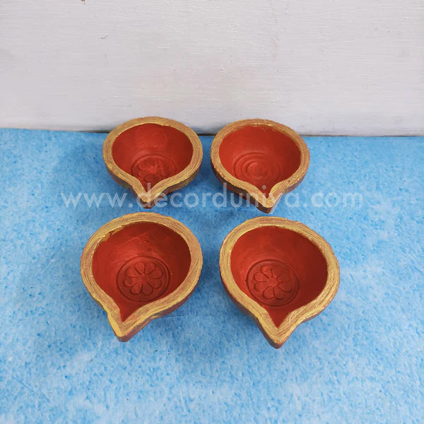 Karthigai Deepam - Vilakku Combo - Color Clay Diya Gift Box - VC3 - set of 27 lamps