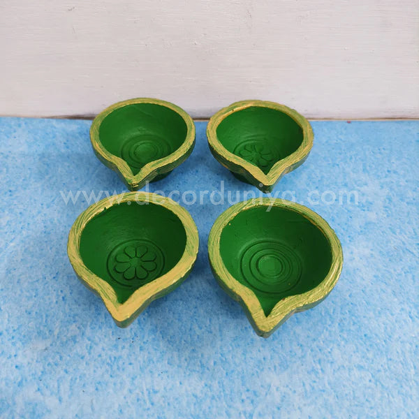 Karthigai Deepam - Vilakku Combo - Color Clay Diya Gift Box - VC3 - set of 27 lamps