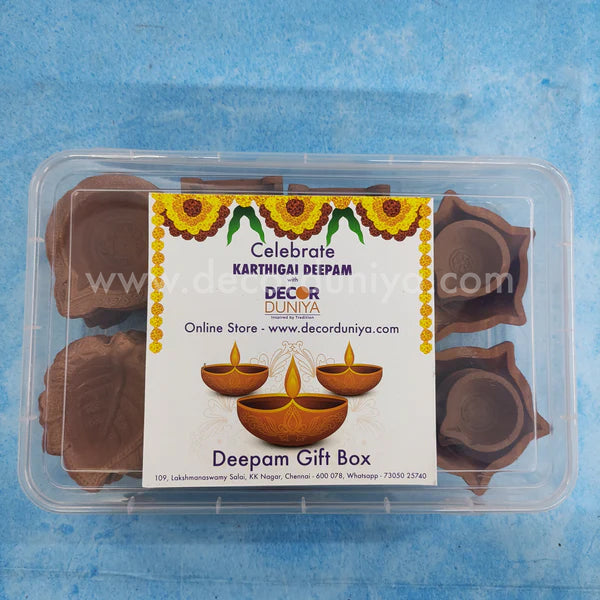 Karthigai Deepam - Vilakku Combo - Clay Diya Gift Box - VC4 - set of 27 lamps