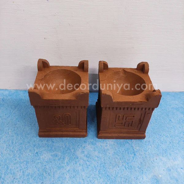 Karthigai Deepam - Vilakku Combo - Clay Diya Gift Box - VC4 - set of 27 lamps