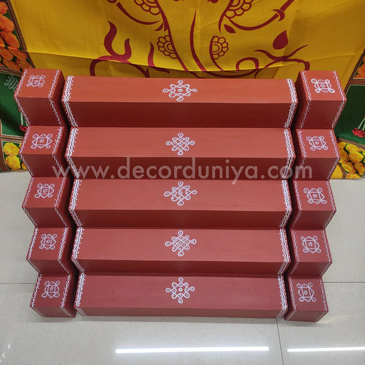 5 Step - Golu Padi - Vigraham Stand with 5 Step Diya Padi - VS30