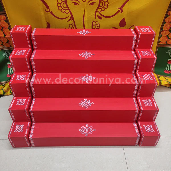 5 Step - Golu Padi - Vigraham Stand with 5 Step Diya Padi - VS18