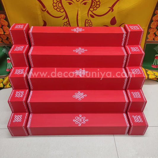 5 Step - Golu Padi - Vigraham Stand with 5 Step Diya Padi - VS18