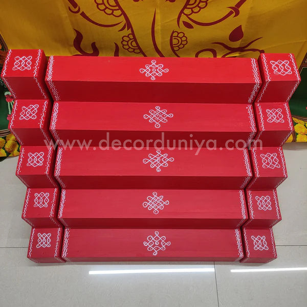5 Step - Golu Padi - Vigraham Stand with 5 Step Diya Padi - VS18