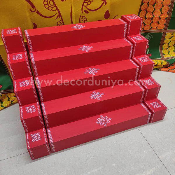 5 Step - Golu Padi - Vigraham Stand with 5 Step Diya Padi - VS18