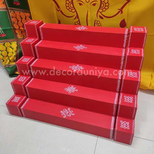 5 Step - Golu Padi - Vigraham Stand with 5 Step Diya Padi - VS18